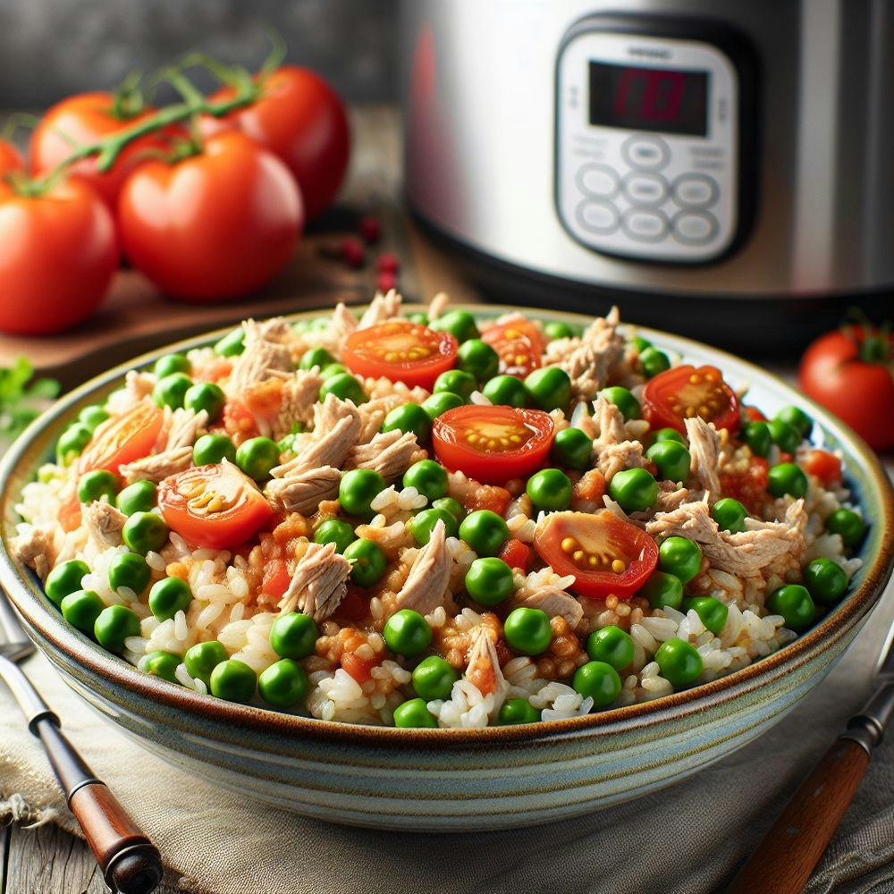 Ground Turkey and Pea Rice Delight