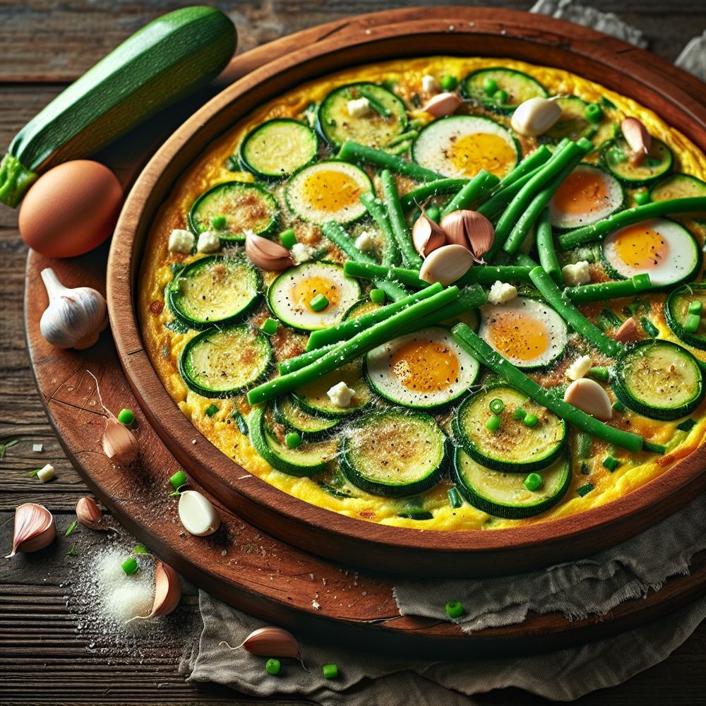 Zucchini and Green Bean Frittata