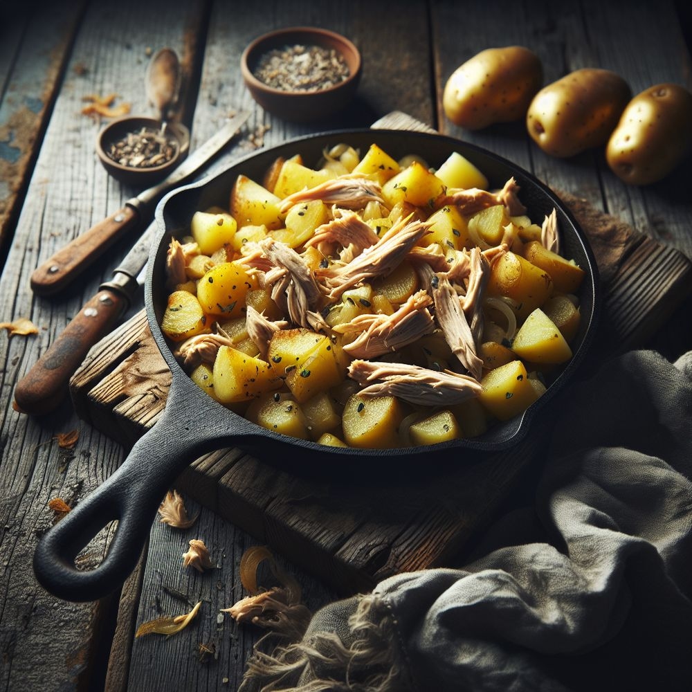 Skillet Chicken and Potato Hash