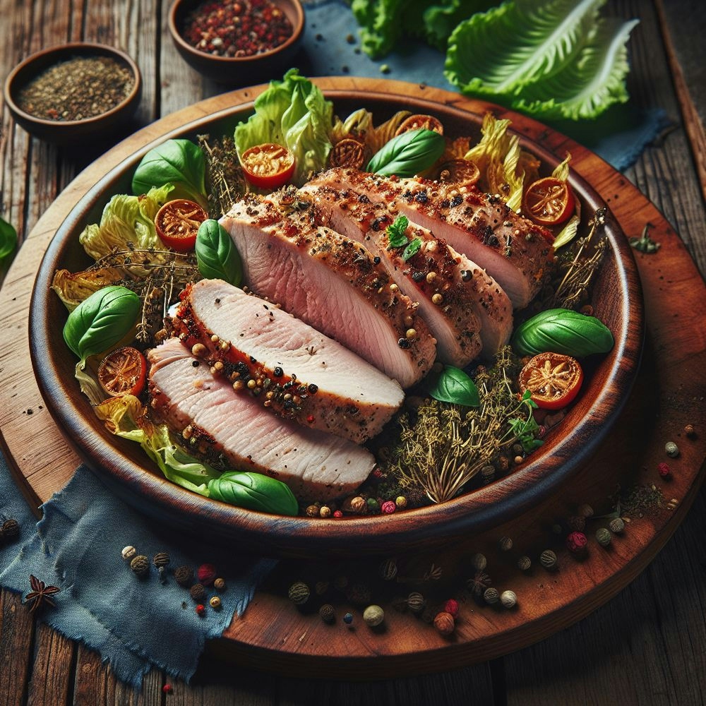 Low-Carb Pork Loin with Fresh Flavors