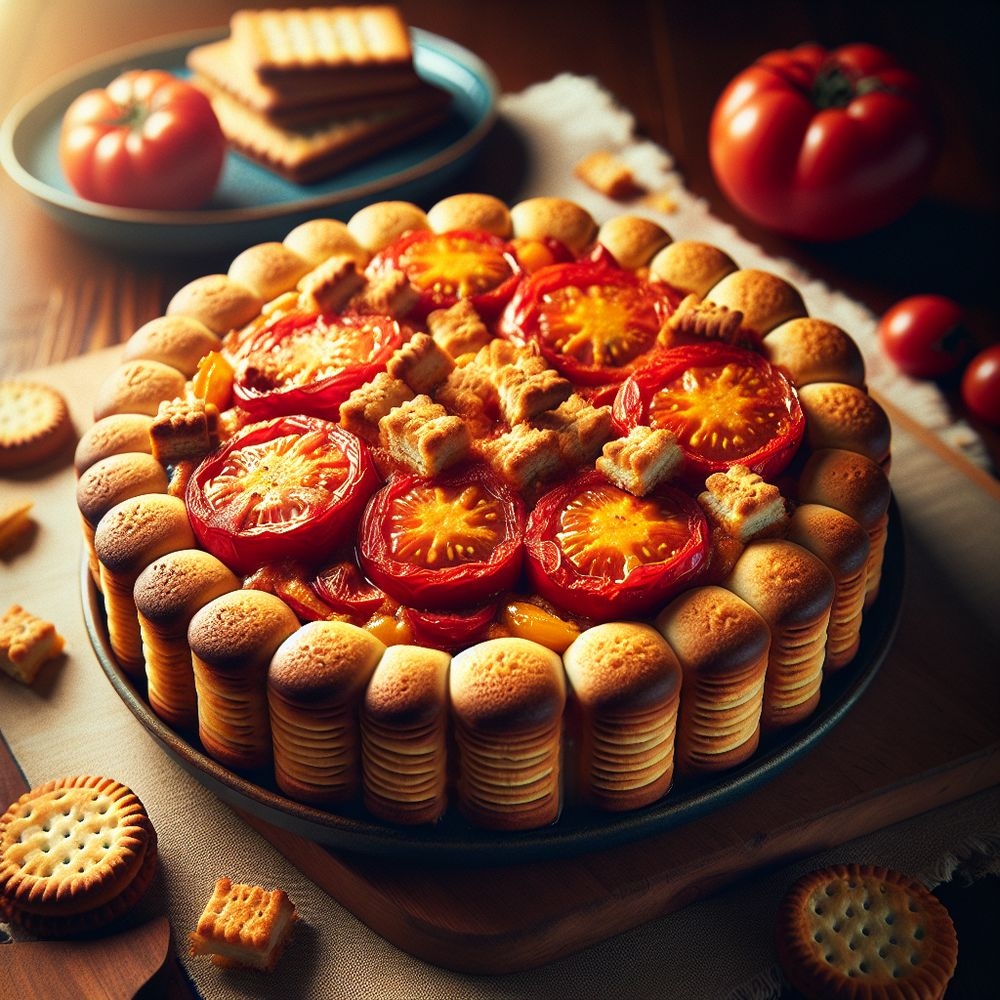 Biscuit and Tomato Bake Mukbang