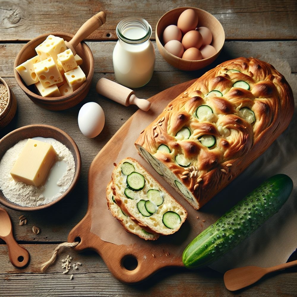 Savory Mozzarella and Cucumber Bread