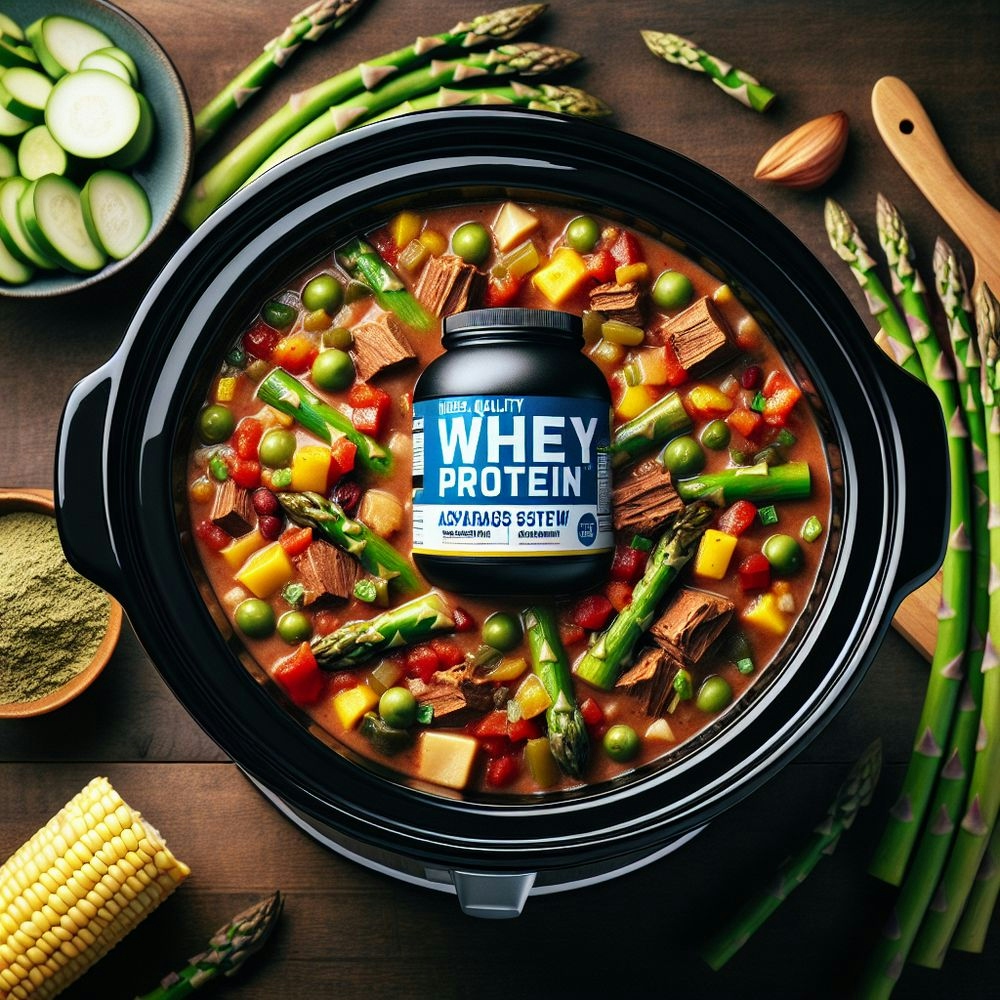 Healthy Mexican-Inspired Whey Protein & Asparagus Stew
