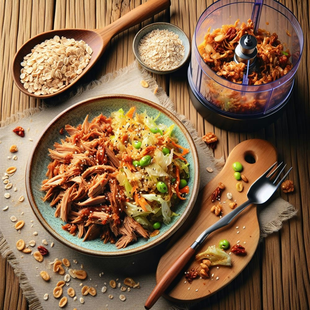 Korean-Style Pulled Pork and Cabbage Stir-Fry