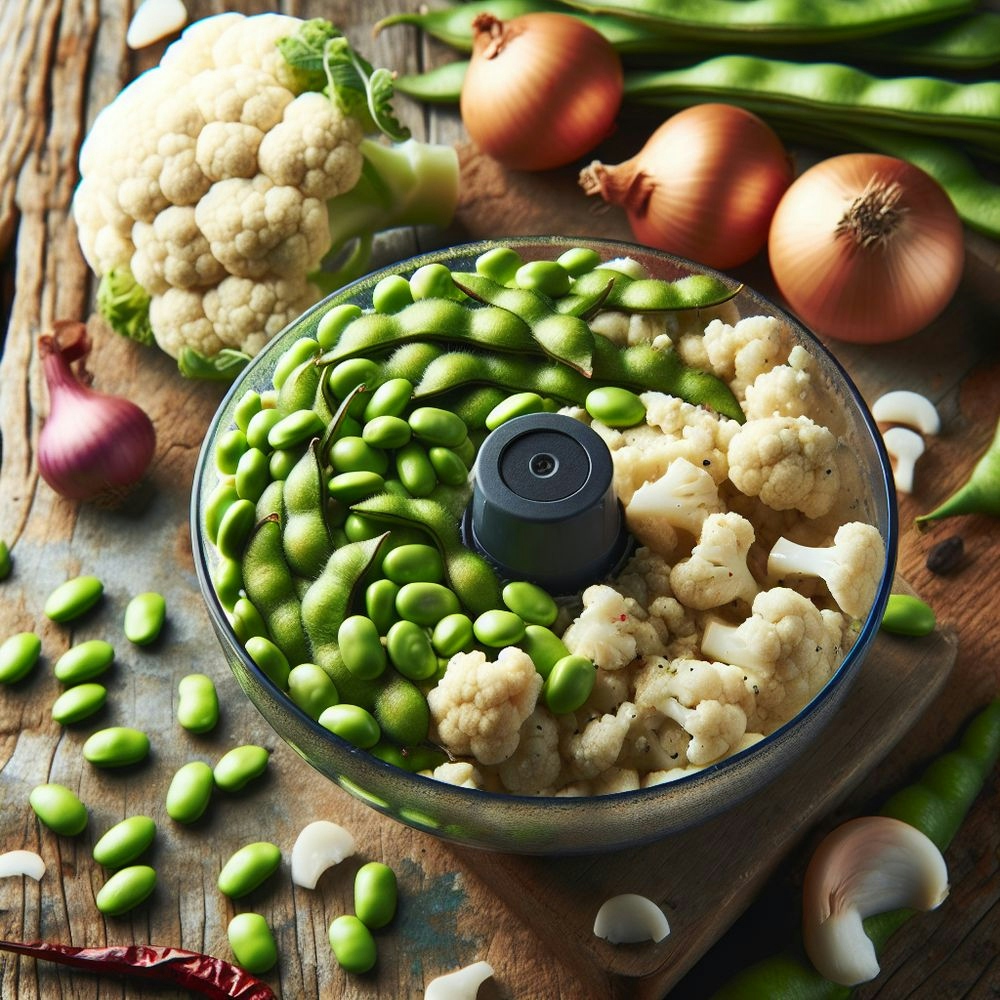Edamame and Cauliflower Mexican Delight