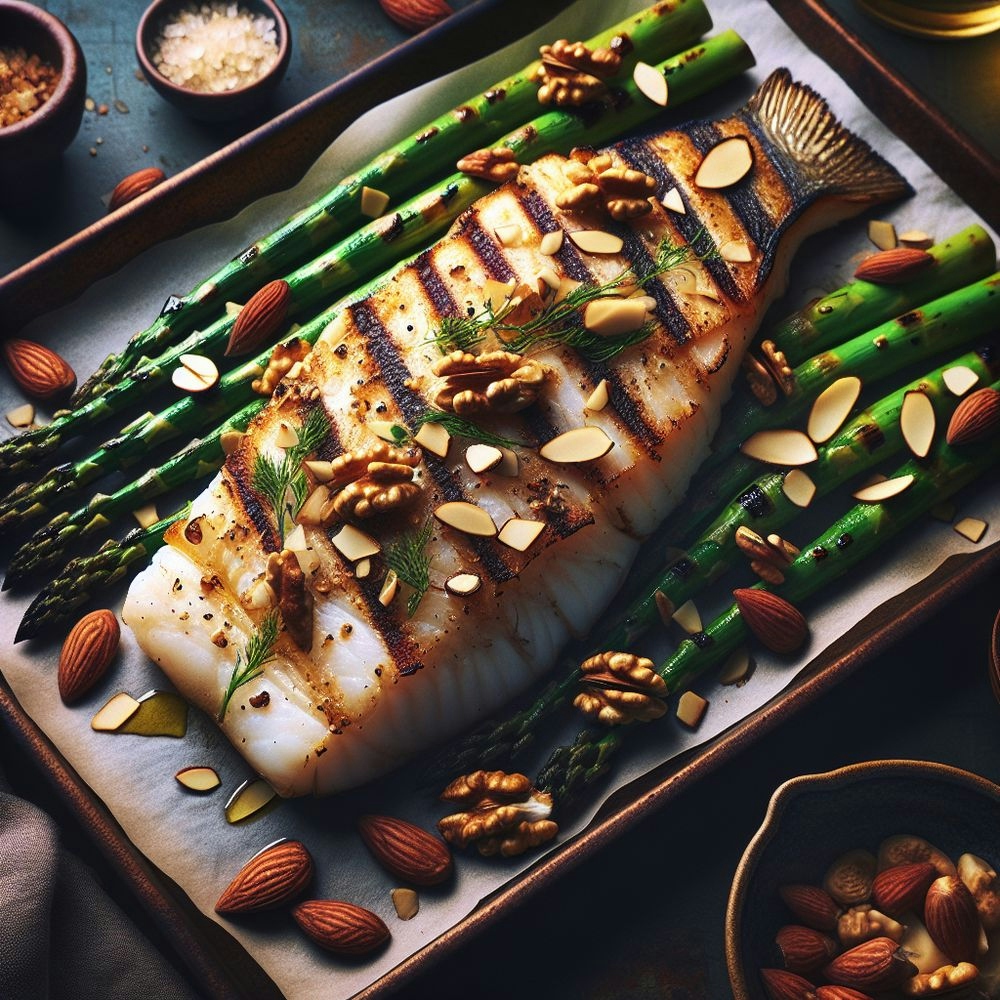 Grilled Cod with Mediterranean Flair
