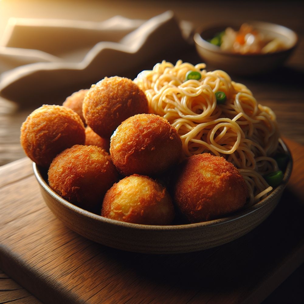 Pala dê Paldea (Noodle Stuffed Fried Balls)