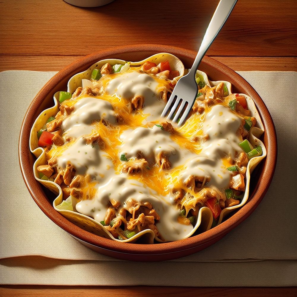 Alfredo Taco Bake