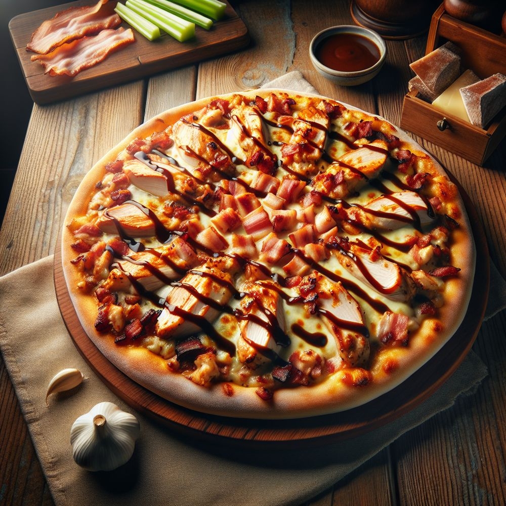 BBQ Chicken and Bacon Pizza