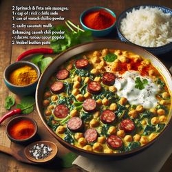 Spinach & Feta Sausage Chickpea Curry