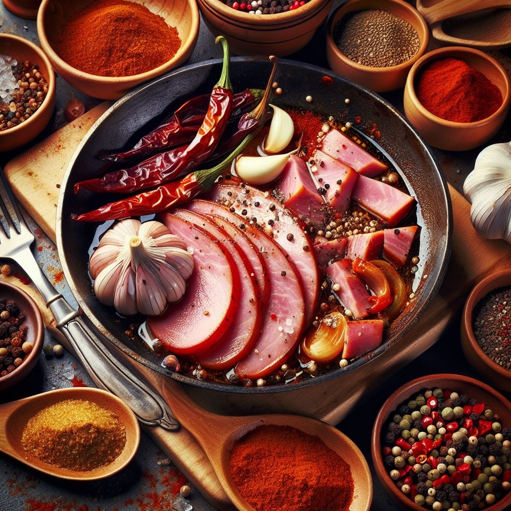 Spiced Ham with Garlic and Cumin