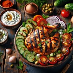 Bold and Flavorful Mediterranean Grilled Chicken with Tzatziki