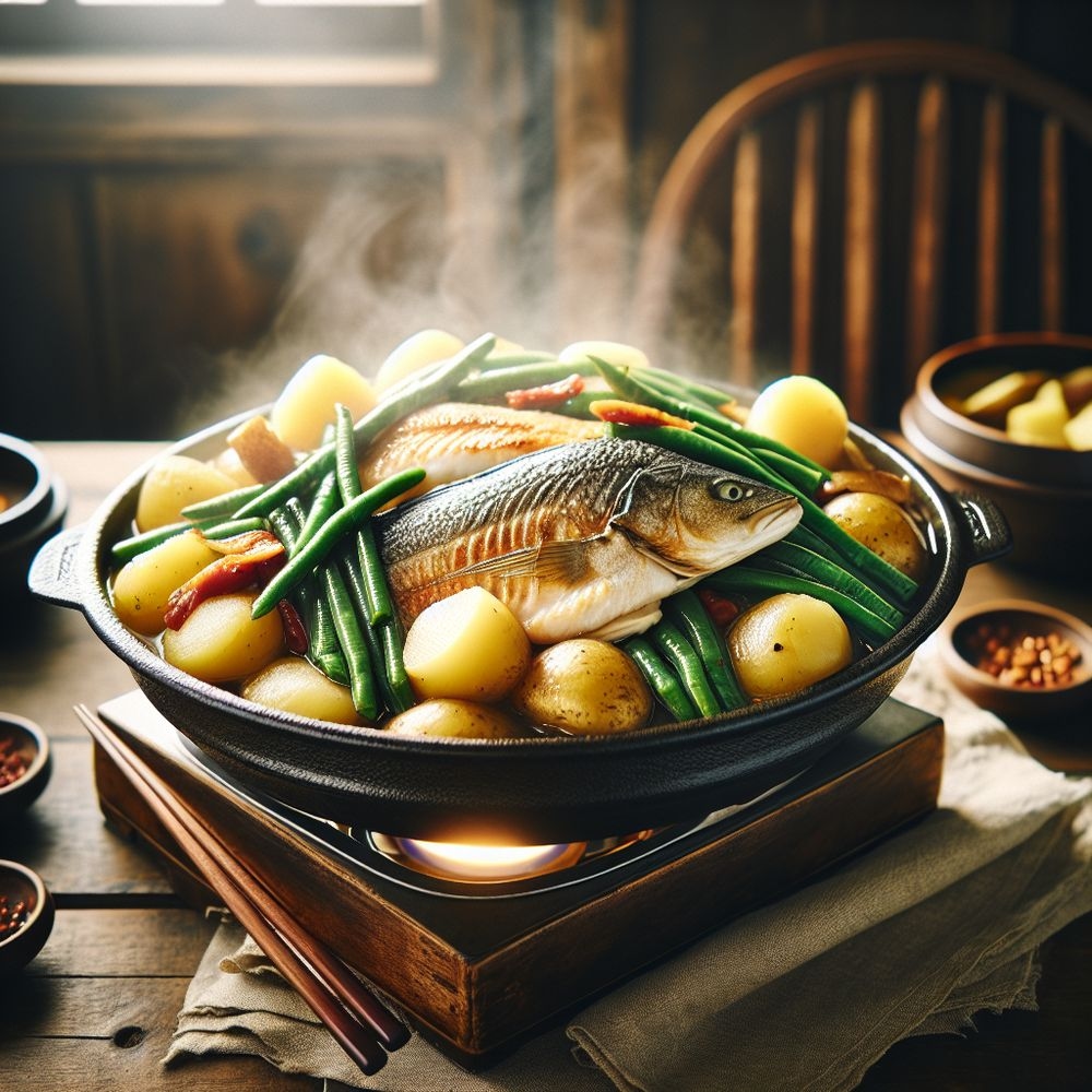 Korean-Style Cod and Vegetable Stew