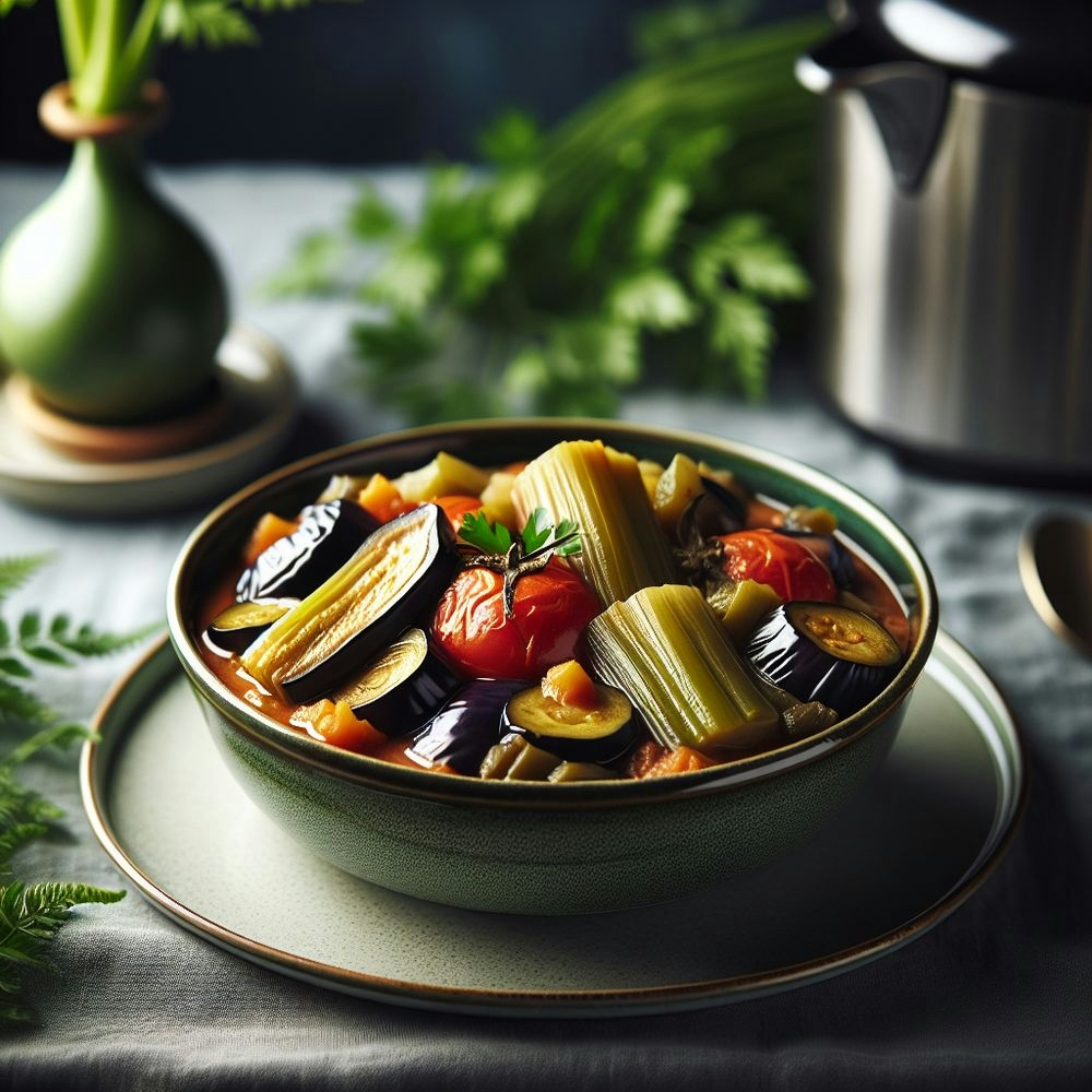 Hearty Eggplant and Celery Stew