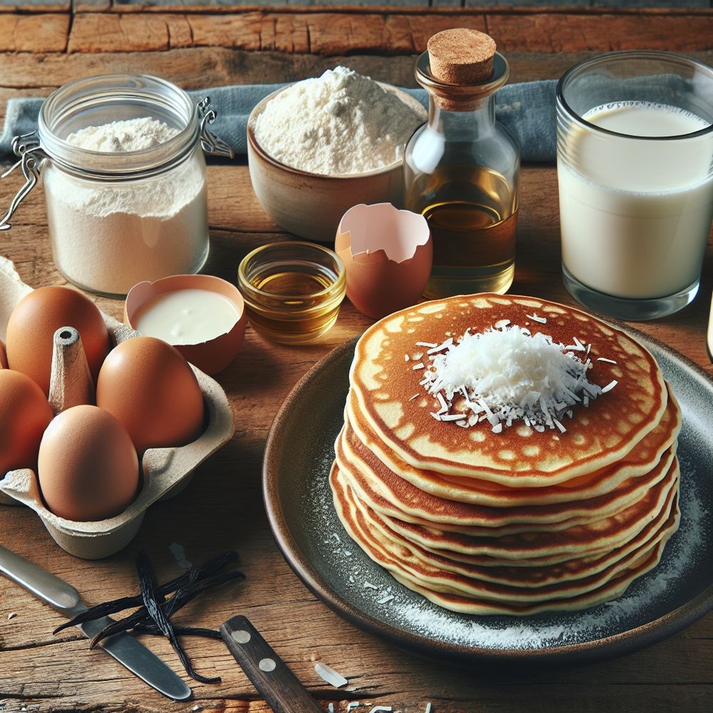 Coconut Vanilla Pancakes