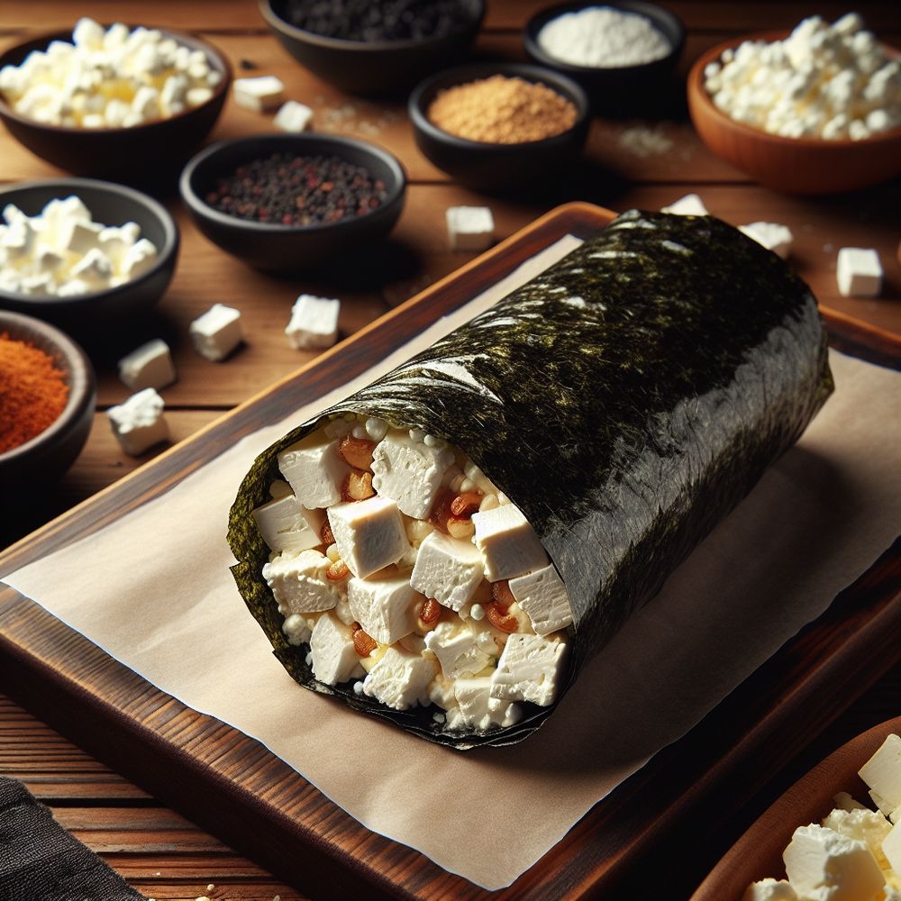 Nori-Wrapped Feta Cheese Burrito