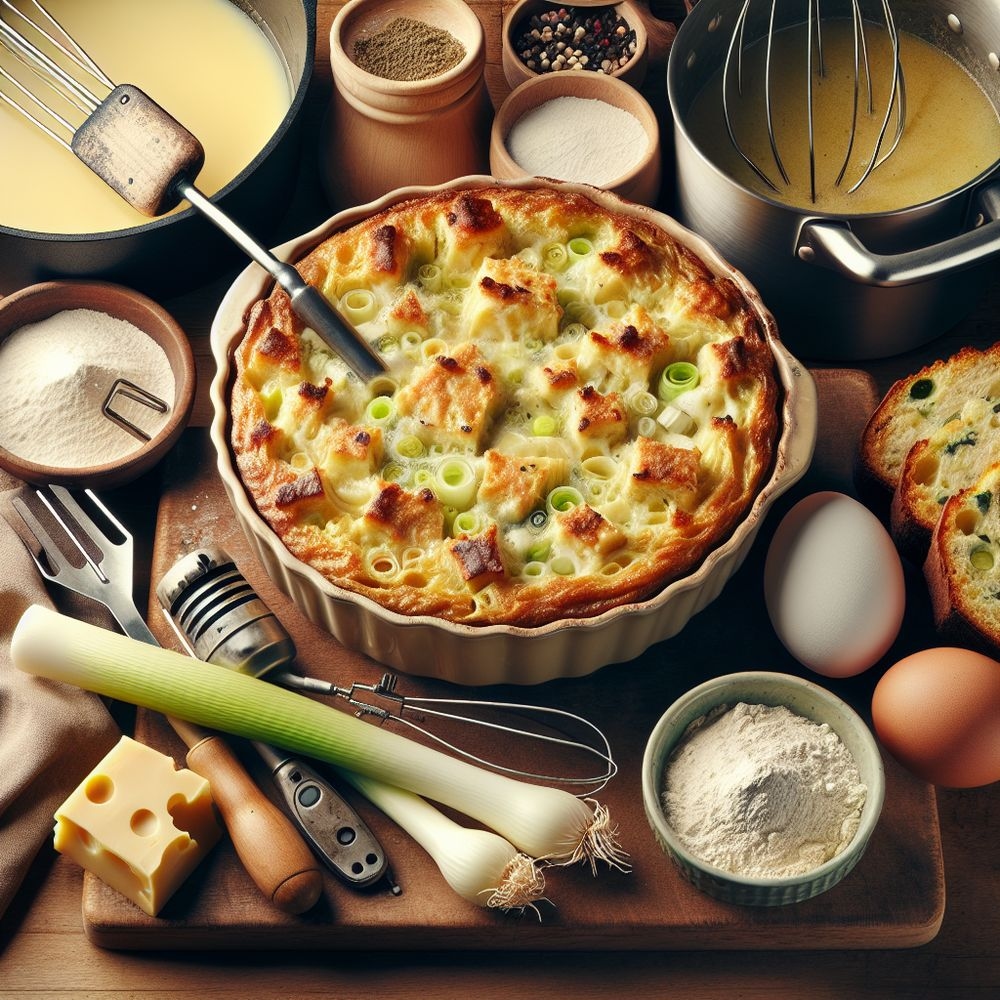 Savory Cheese and Leek Bread