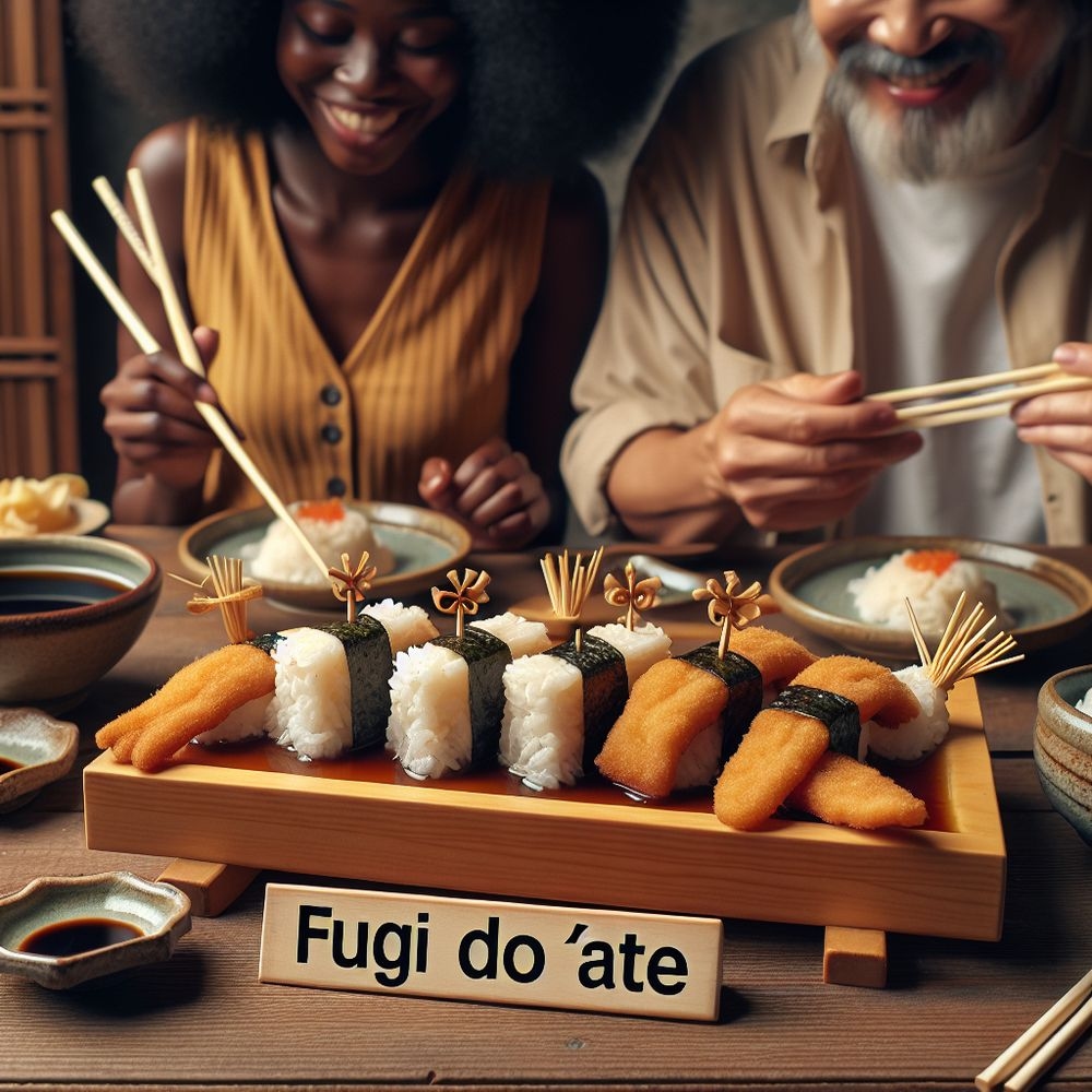 Fugi Doo Ňate (Fried Edible Bamboo Sushi)