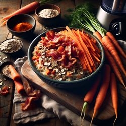 Bacon & Carrot Savory Oatmeal