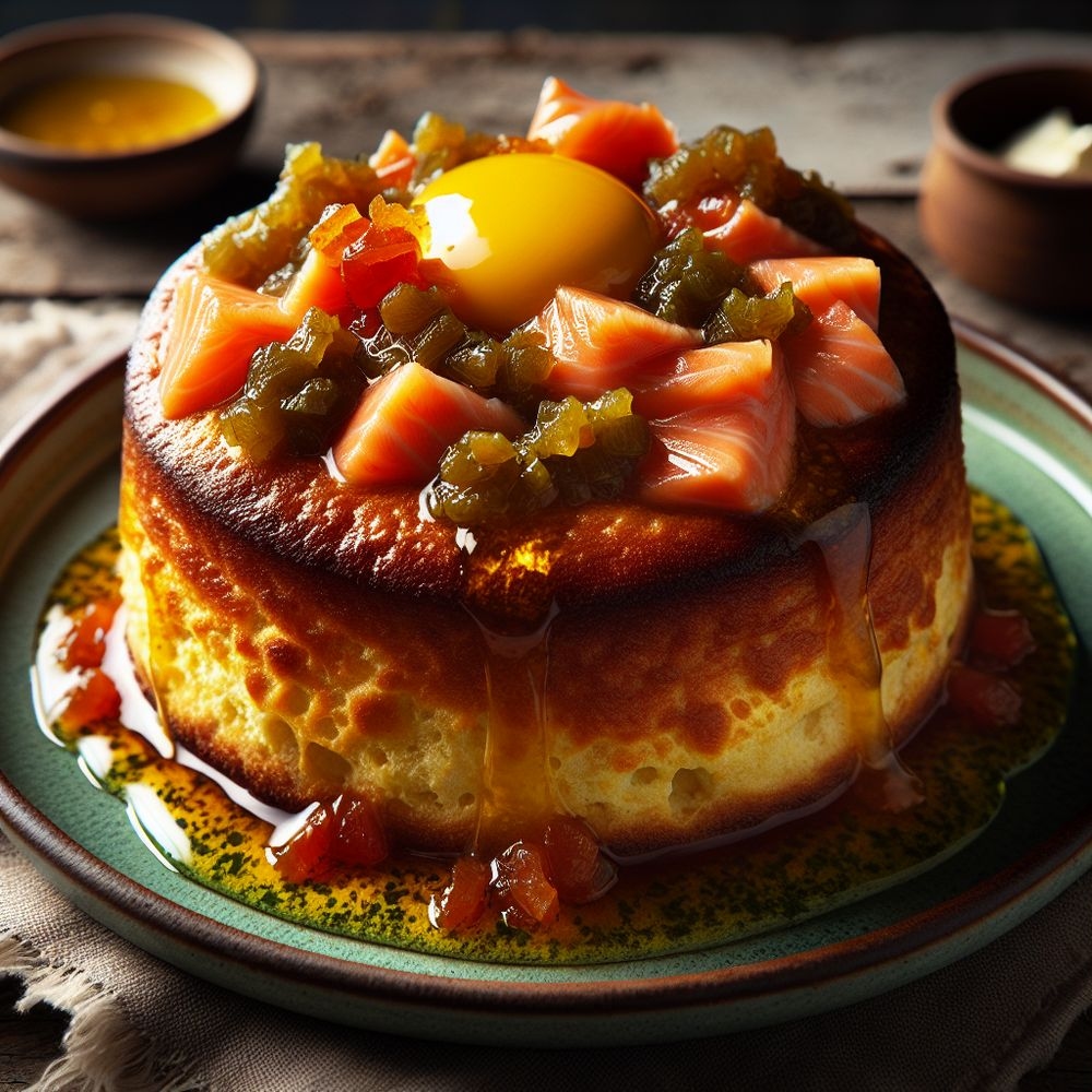 Salmon and Relish Soufflé