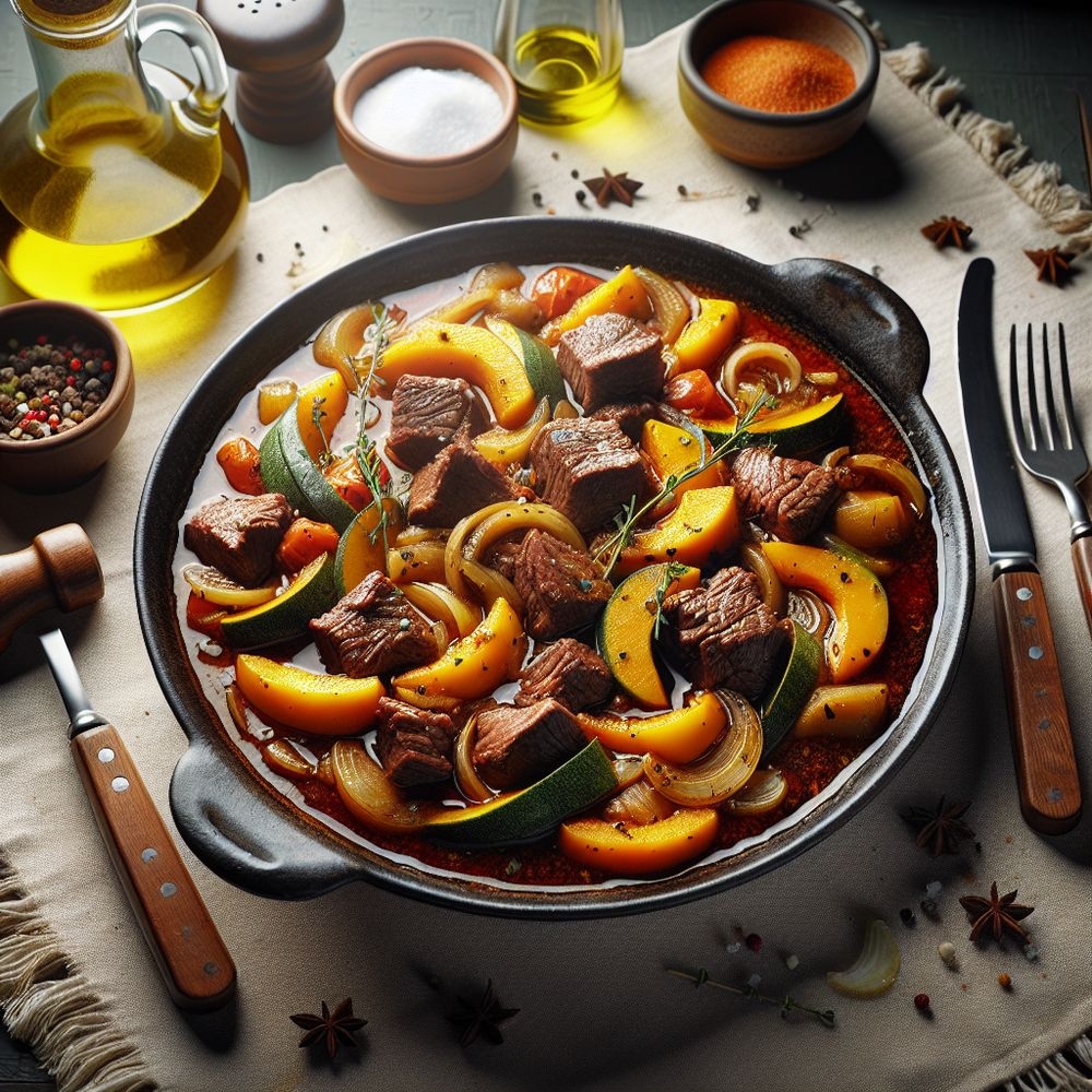 Mexican-Style Sous Vide Stew Beef with Squash