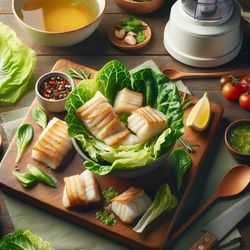 Quick and Easy Gluten-Free Cod Lettuce Wraps