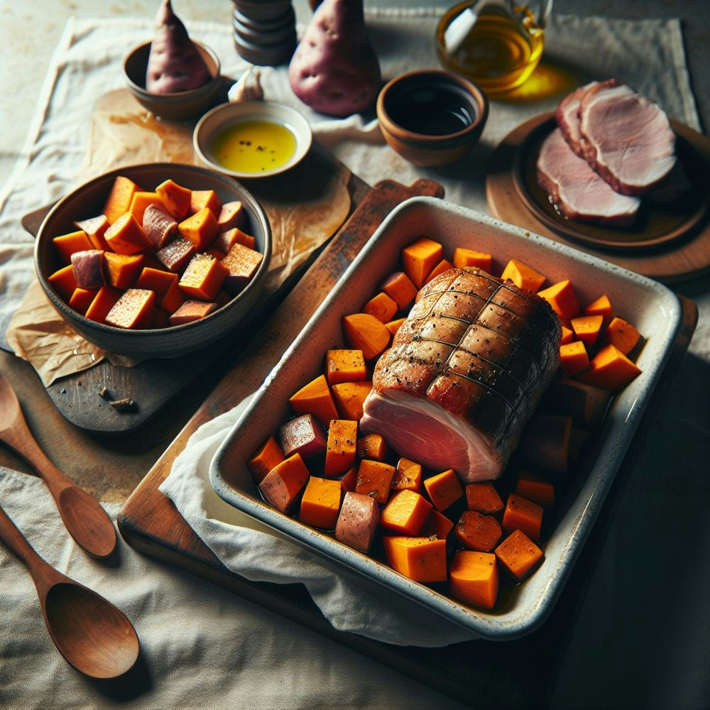 Roasted Pork and Sweet Potato Delight