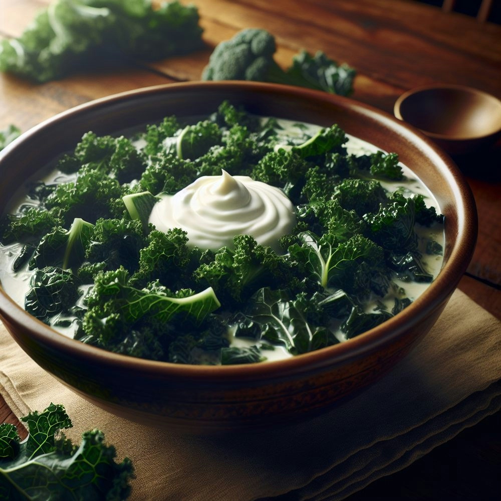 Bold Greek Yogurt Kale Soup