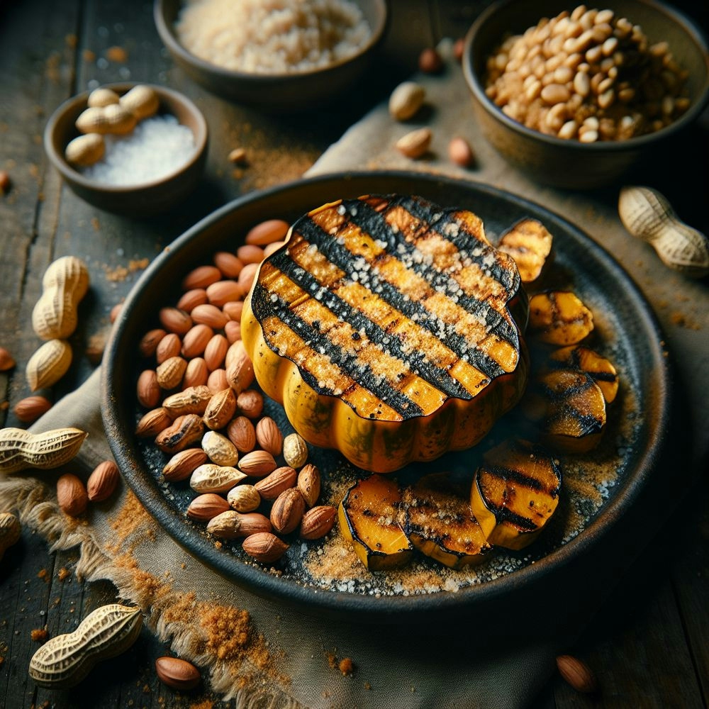 Grilled Squash and Peanut Delight