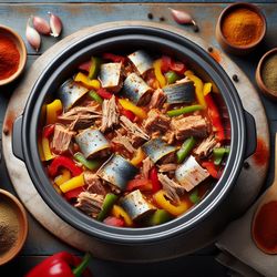 Low-Carb Slow Cooker Canned Fish Stew