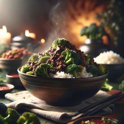 Spicy Korean Beef and Broccoli Rice Bowl