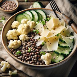 Cauliflower and Lentil Salad