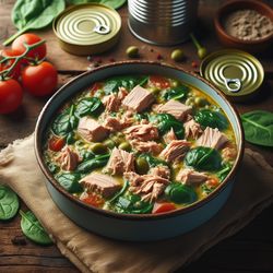 Low Carb Tuna and Spinach Stew