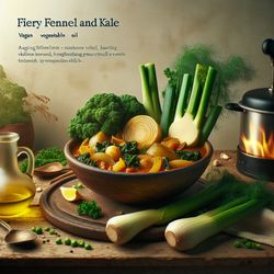 Fiery Fennel and Kale Vegan Stew