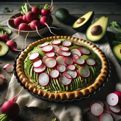 Bold and Flavorful Radish and Avocado Pie