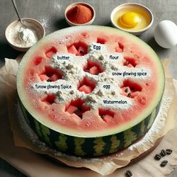 Keto Watermelon Snow Glowing Spice Cake