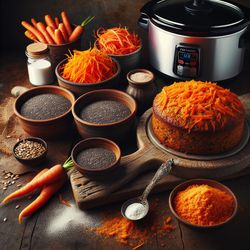Slow Cooker Carrot Chia Seed Cake