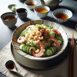 Japanese-Inspired Shrimp and Cucumber Salad