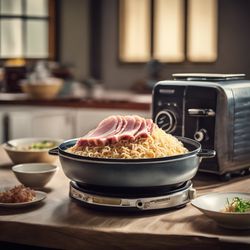 Ham and Ramen Noodle Rice Cooker Recipe