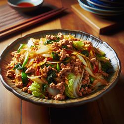 Korean Turkey Cabbage Stir-Fry
