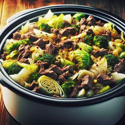 Bold and Flavorful Crockpot Beef and Cabbage