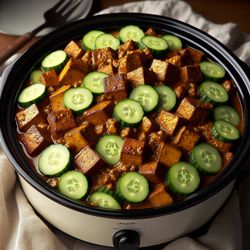 Smoky Tempeh and Cucumber Stew