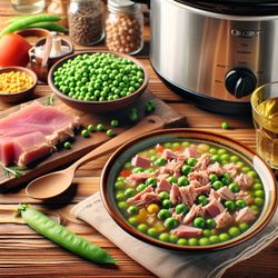 Slow Cooker Tuna and Pea Soup