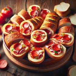 Air Fryer Pizza Subs