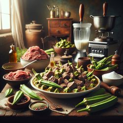 Italian Style Beef and Okra Stew