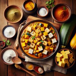 Tofu and Squash Indian Curry