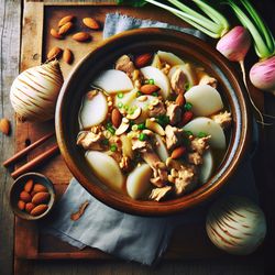 Slow Cooker Japanese Chicken and Turnip Stew