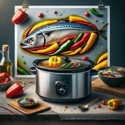 Slow Cooker Mackerel with Bell Peppers