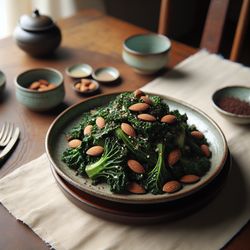 Korean-Inspired Air Fried Collard Green Salad
