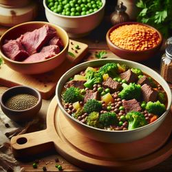 Beef and Broccoli Lentil Stew